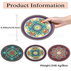 3 Pcs 3 Styles Creative Ethnic Style Silicone Coasters&nbsp;ST-CJ0008-11