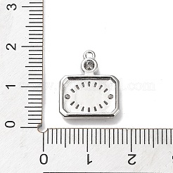 Rack Plating Brass Micro Pave Cubic Zirconia and Enamel Pendants&nbsp;KK-Q786-06P