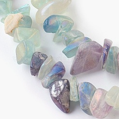 Natural Electroplated Fluorite Beads Strands&nbsp;X-G-G767-08A