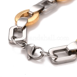 PVD Vacuum Plating 201 Stainless Steel Link Chain Bracelet&nbsp;STAS-E160-05GP