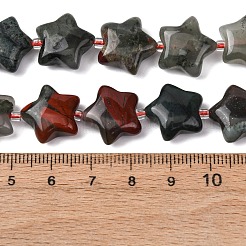 天然石インディアン瑪瑙ビーズ連売り  スター  シードビーズで  15~15.5x16~16.5x6.5~7mm  穴：1.4mm  約25個/連  15.75''~16.14''（40~41センチメートル）&nbsp;G-K359-E07