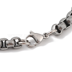 304 Stainless Steel Box Chain Bracelets for Men&nbsp;BJEW-B096-33A-AS