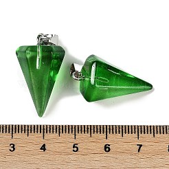 Spray Painted Glass Pendants&nbsp;GLAA-Z007-03I