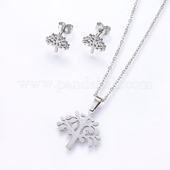 304 Stainless Steel Jewelry Sets&nbsp;SJEW-O090-19