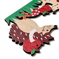 Single Face Printed Wood Big Pendants&nbsp;WOOD-I010-12B