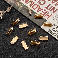 Ion Plating(IP) 304 Stainless Steel Ribbon Crimp Ends&nbsp;X-STAS-F098-04