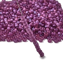 トーホー 6/0ラウンドビーズ  日本製シードビーズ  （625f）ラズベリーマット光沢  4mm  穴：1.5mm  約168個/10g&nbsp;X-SEED-TR06-0625F