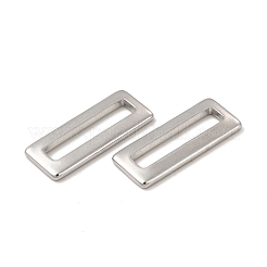 変色しない304ステンレススチール製リンクリング  長方形  ステンレス鋼色  20x8x1.5mm  穴：16x3mm&nbsp;STAS-A070-35P