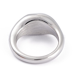 変色しにくいユニセックス304ステンレススチール製指輪  円形  ステンレス鋼色  サイズ7  3.2~9.8mm  内径：17.3mm&nbsp;RJEW-K233-11B-P