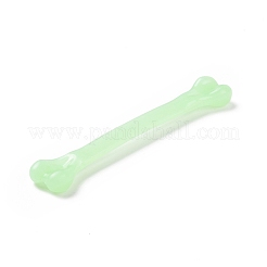 暗闇で光るプラスチック製の骨  ハロウィーンの怖い装飾  いたずら小道具  ターコイズ  71x15.5x6mm  穴：2.5mm&nbsp;LUMI-PW0001-161A
