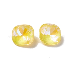 Mocha Fluorescent Style Electroplate K9 Glass Rhinestone Cabochons&nbsp;RGLA-J021-B-MI