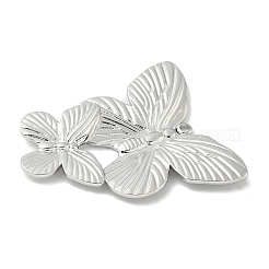 304ステンレスペンダント  蝶  ステンレス鋼色  37x32x3mm  穴：1.8mm&nbsp;STAS-L293-15B-P