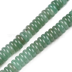 天然石グリーンアベンチュリンビーズ連売り  ロンデル  10x4mm  穴：1mm  約50個/連  7.68~8.2''（19.5~20.5センチメートル）&nbsp;G-T138-65