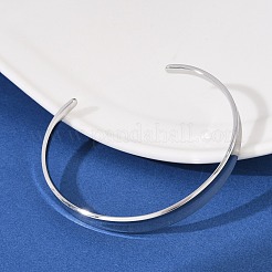 304 Stainless Steel Open Cuff  Bangles for Women&nbsp;BJEW-R019-03P-02