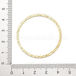 304ステンレススチールテクスチャリンクリング  18KGP本金メッキ  リング  40x1mm  内径：36mm&nbsp;STAS-Z091-07G-04