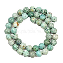 Natural Peruvian Turquoise(Jasper) Beads Strands&nbsp;G-F836-A02-8mm