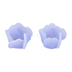 プラスチックビーズ  花  コーンフラワーブルー  15x15x10.5mm  穴：1mm&nbsp;KY-N015-199B