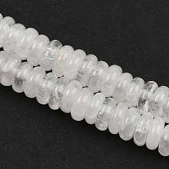 天然石クオーツクリスタルビーズ連売り  水晶  ロンデル  6x2mm  穴：0.7mm  約174個/連  15.35''（39センチメートル）&nbsp;G-Q159-B29-01