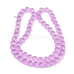 Baking Paint Transparent Glass Beads Strands&nbsp;GL-CBA2ED2-04H