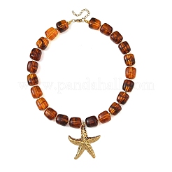 Ocean 304 Stainless Steel Starfish Pendant Necklaces&nbsp;NJEW-JN06478