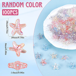 100Pcs Transparent Acrylic Beads&nbsp;MACR-SP0001-46