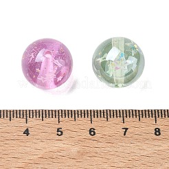 蓄光透明樹脂ビーズ  スターとラウンド  スパンコール入り  暗闇で光る  ミックスカラー  16mm  穴：2mm&nbsp;RESI-F073-03