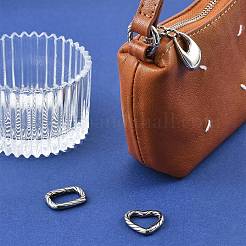 3Pcs 3 Styles 316 Stainless Steel Spring Gate Rings&nbsp;STAS-CJ0003-67