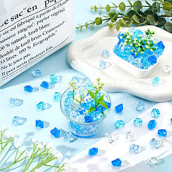 400pcs 4 Colors Transparent Acrylic Beads&nbsp;OACR-SC0001-49