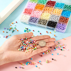 2780Pcs 20 Colors Baking Paint Glass Seed Beads&nbsp;SEED-TA0001-49