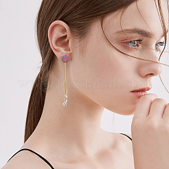20Pcs 5 Color 304 Stainless Steel Stud Earring Finding&nbsp;STAS-DC0013-05