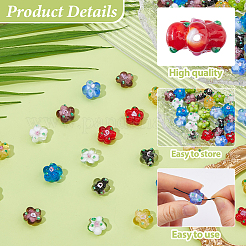 38Pcs Handmade Lampwork Beads&nbsp;LAMP-HS0001-23