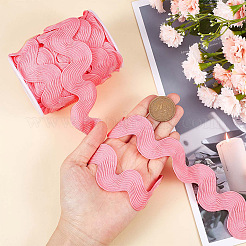 10 Yards Polyester Wavy Fringe Trim Ribbon&nbsp;OCOR-GF0002-49B