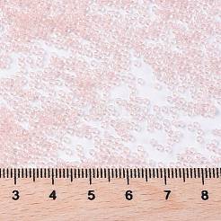 MIYUKIラウンドロカイユビーズ  日本製シードビーズ  （rr155)透明ライトティーローズ  15/0  1.5mm  穴：0.7mm  約5555PCS /ボトル  10 G /ボトル&nbsp;SEED-JP0010-RR0155