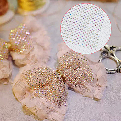 Iron on Polyester Mesh Ornament Accessories&nbsp;DIY-MA0003-30A