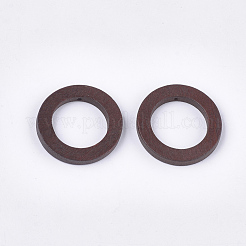 塗装木材ペンダント  リング  ココナッツブラウン  29~30x4mm  穴：1.2mm&nbsp;WOOD-T021-15C