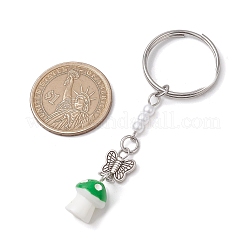 Alloy Imitation Pearl Acrylic Plastic Keychain&nbsp;KEYC-JKC01162