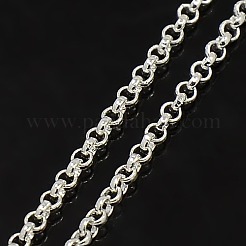 真鍮製チェーンネックレス  プラチナ  18.8インチ（47.8cm）  1.6mm&nbsp;X-NJEW-D079-N