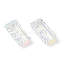 Embossed Glass Rhinestone Pendants&nbsp;GLAA-J101-07A