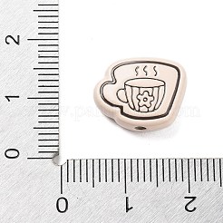 塗装合金ビーズをスプレー  カップ  古いレース  12x15x5mm  穴：1.8mm&nbsp;LS-FIND-C064-01D