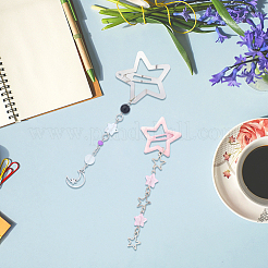2Pcs 2 Styles Star Iron & Plastic Snap Hair Clips&nbsp;PHAR-CP0001-29