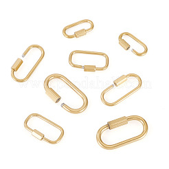 8Pcs 4 Styles 304 Stainless Steel Locking Carabiner&nbsp;STAS-TA0005-53