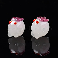 Handmade Bumpy Lampwork Beads Strands&nbsp;LAMP-T017-01A