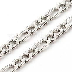 304ステンレススチールフィガロチェーン眼鏡チェーン  眼鏡用ネックストラップ  合金カニカンとラバーループエンド付き  ミックスカラー  30.12インチ（76.5cm）  2個/セット&nbsp;AJEW-EH00348