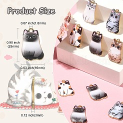 30Pcs 5 Styles Alloy Enamel Pendants&nbsp;ENAM-CJ0004-47