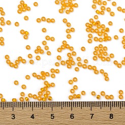 TOHOラウンドシードビーズ  日本製シードビーズ  （30f）ライトヒヤシンスオレンジシルバー裏地マット  11/0  2.2mm  穴：0.8mm  約1110個/10g&nbsp;X-SEED-TR11-0030F