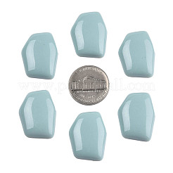 オペークアクリルカボション  不規則な六角形  アクア  25.5x19.5x5.5mm  約253個/500g&nbsp;MACR-S373-143-A04