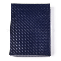 Rhombus Textured Cardboard Jewelry Boxes&nbsp;CBOX-T006-01B