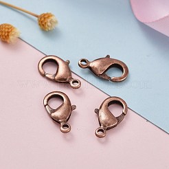 赤銅真鍮カニカン  オウムトリガークラスプ  ニッケルフリー  15x8x3mm  穴：2mm&nbsp;X-KK-903-R-NF