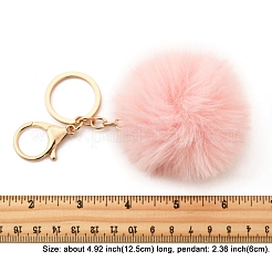 Faux Rabbit Fur Pom Pom Ball Keychain&nbsp;KEYC-FS00031-01