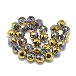 Electroplate Glass Beads Strands&nbsp;EGLA-S166-18mm-M
